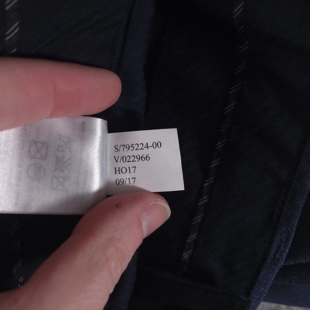 Banana‎ Republic Pants Mens 35x36 Blue Slim Fit Marzotto Wool Trousers Slacks